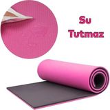 Techugo 10 mm Pilates ve Egzersiz Matı Kaydırmaz Taban Konforlu Spor Minderi Hafif Taşınabilir - Çok Renkli