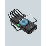 Techugo 22.5W Hızlı + 15W Kablosuz Şarj – Akıllı Powerbank ile Her An Enerji - Çok Renkli