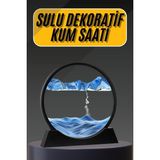 Techugo 3D LED Işıklı Kum Saati Gece Lambası Hareketli Sulu Kum Saati Dekoratif - Çok Renkli