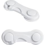 Techugo 4 Adet Bebek ve Çocuk Koruyucu Dolap Kilidi Vida Gerektirmeyen Güvenlik Seti - 0 - 1 Yaş - Renkli
