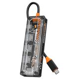 Techugo Ally 5in1 Type-C To Usb3.0 + Usb2.0 *2 + Type-C Pd 100W + HDMI Çoğaltıcı Transparan HUB-1852 - Belirtilmemiş