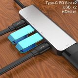 Techugo Ally USB (Type-C To 5in1 Hdtv 2xusb+2x Pd) Hub Adaptör ÇOKLAYICI-1852 - Belirtilmemiş