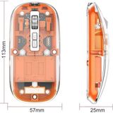 Techugo Mouse Fare Kablosuz Mouse Fare Şarjlı Bluetooth Sessiz 5 Tuşlu Şeffaf - Belirtilmemiş