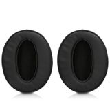 tecinity Sennheiser HD4.50/HD4.50BT/HD 4.50BTNC/HD4.50SE/HD4.40BT kulaklık için yedek kulak yastığı, Sennheiser HD4.30G/HD4.20S/HD458BT/HD 450BT/HD400S/HD350BT/HD300 için, daha yumuşak Deri (siyah) deri