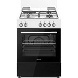 Tecna Tf 603HB Turbo Fanlı 3 Gaz+1 Hotplate Ocaklı Tam Boy Fırın - Beyaz