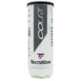 Tecnifibre Court 3'lü tenis topu, sarı, nosize