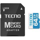Tecno 64 GB Hafıza Kartı 100mb/s Hızında Ultra Performanslı Bellek Kartı