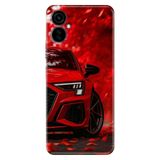 TECNO Camon 19 Neo ile Uyumlu Kılıf, Silikon, Kırmızı Araba Temalı Desenli, Darbe Emici