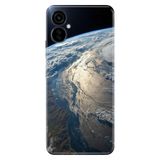 TECNO Camon 19 Neo ile Uyumlu Silikon Kılıf, Yer Küre Temalı Desenli, Darbe Emici, Çok Renkli