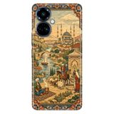 TECNO Camon 19 Pro ile Uyumlu Kılıf, Osmanlı 1453 Temalı Desenli, Darbe Emici Silikon