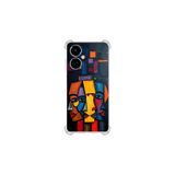 Tecno Camon 19 Pro ile uyumlu Köşe Korumalı Kılıf Metamorfoz Trinite Tasarımlı Uv Baskılı