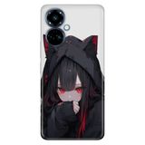 TECNO Camon 19 Pro ile Uyumlu Silikon Kılıf, Anime Wmn Temalı Desenli, Darbe Emici, Çok Renkli