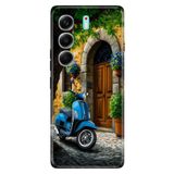 Tecno Camon 40 Pro 5G ile Uyumlu Kılıf, Şirin Evim Temalı Desenli, Darbe Emici Silikon