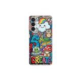 Tecno Pova 3 ile Uyumlu Grafiti Create Art Tasarımlı Şeffaf Silikon Kılıf