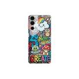Tecno Pova Neo 2 ile Uyumlu Grafiti Create Art Tasarımlı Şeffaf Silikon Kılıf