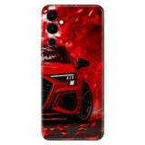 TECNO Pova Neo 2 ile Uyumlu Silikon Kılıf, Kırmızı Araba Temalı Desenli, Darbe Emici
