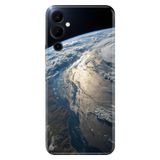 TECNO Pova Neo 2 ile Uyumlu Silikon Kılıf, Yer Küre Temalı Desenli, Darbe Emici, Çok Renkli
