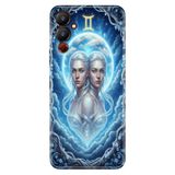 Tecno Pova Neo 4 ile Uyumlu Kılıf, İkizler Burcu Temalı Desenli, Darbe Emici Silikon