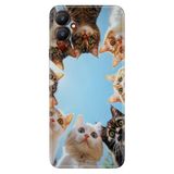 Tecno Pova Neo 4 ile Uyumlu Kılıf, Kedi Kankiler Temalı Desenli, Darbe Emici Silikon