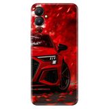 Tecno Pova Neo 4 ile Uyumlu Kılıf, Silikon, Kırmızı Araba Temalı Desenli, Darbe Emici