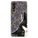 TECNO Pova Neo 4 ile Uyumlu Silikon Kılıf, Home Cat Temalı Desenli, Darbe Emici