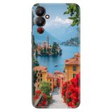 TECNO Pova Neo 4 ile Uyumlu Silikon Kılıf, Lake Como Temalı Desenli, Darbe Emici