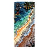 TECNO Pova Neo 4 ile Uyumlu Silikon Kılıf, Tropical Ada Temalı Desenli, Darbe Emici