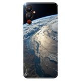 TECNO Pova Neo 4 ile Uyumlu Silikon Kılıf, Yer Küre Temalı Desenli, Darbe Emici, Çok Renkli