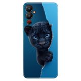 Tecno Pova Neo 4 ile Uyumlu Yavru Panter Temalı Desenli Darbe Emici Silikon Kılıf