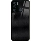Tecno Pova Neo Carbon Tasarımlı Glossy Telefon Kılıfı Siyah