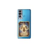Tecno Pova Neo ile Uyumlu Burç Kartları Koç Tasarımlı Şeffaf Silikon Kılıf