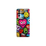 Tecno Pova Neo ile Uyumlu Grafiti Aşk Tasarımlı Şeffaf Silikon Kılıf