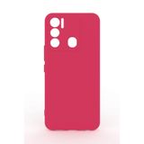 Tecno Pova Neo İle Uyumlu Kılıf Kamera Korumalı Silikon Ruber Arka Kapak Kırmızı