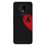 Tecno Pova Neo İle Uyumlu Siyah A Harfli Touch of Love Desenli Silikon Kılıf