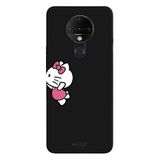 Tecno Pova Neo İle Uyumlu Siyah Charm Duo Desenli Silikon Kılıf