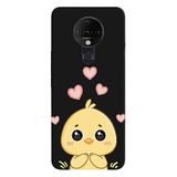 Tecno Pova Neo İle Uyumlu Siyah Chick Love Desenli Silikon Kılıf