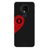 Tecno Pova Neo İle Uyumlu Siyah Ö Harfli Touch of Love Desenli Silikon Kılıf