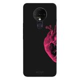 Tecno Pova Neo İle Uyumlu Siyah Pink Heart Desenli Silikon Kılıf