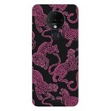 Tecno Pova Neo İle Uyumlu Siyah Pink Roar Desenli Silikon Kılıf