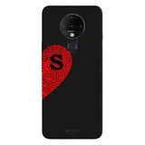 Tecno Pova Neo İle Uyumlu Siyah S Harfli Touch of Love Desenli Silikon Kılıf