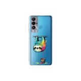 Tecno Pova Neo ile Uyumlu Splash Tembel Hayvan Tasarımlı Şeffaf Silikon Kılıf