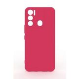 Tecno Pova Neo Kılıf Kamera Korumalı Silikon Rubber Arka Kapak Kırmızı