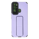 Tecno Pova Neo Kılıf Mega Standlı Silikon - LILA-(5796)