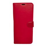 Tecno Spark 10 Pro Cüzdanlı Kapaklı Kılıf Kartlıklı Standlı Kopçalı Kırmızı