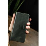 Tecno Spark 10 Pro Hakiki Deri Cüzdanlı Kapaklı Kaliteli Lüks Kılıf Haki