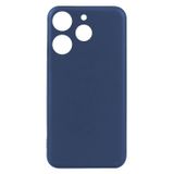 Tecno Spark 10 Pro İle Uyumlu Biye Silikon Kamera Korumalı Renkli Kılıf (lacivert)