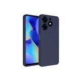 Tecno Spark 10 Pro Kapak İçi Kadife Kamera Korumalı Lansman Silikon Kılıf - Lacivert