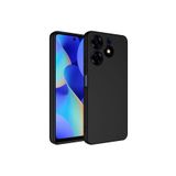 Tecno Spark 10 Pro Kapak İçi Kadife Kamera Korumalı Lansman Silikon Kılıf - Siyah