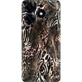 Tecno Spark 10 Pro Kılıf Desenli Baskılı Tpu Rubber Kapak Leopar Sanat - 001-Renkli