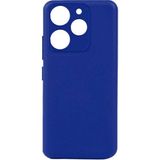 Tecno Spark 10 Pro Kılıf Mat ve Yumuşak Yapılı Şık Esnek Flexo Premium Kapak - Mavi